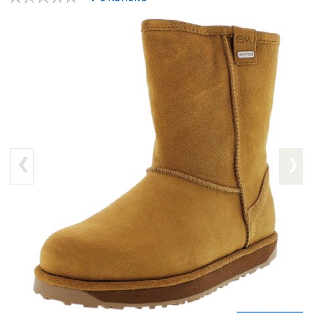 🆕 EMU chestnut ankle high boots Size 7